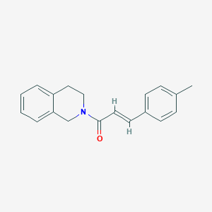 molecular formula C19H19NO B333474 2-[3-(4-甲基苯基)丙烯酰基]-1,2,3,4-四氢异喹啉 
