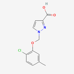 molecular formula C12H11ClN2O3 B3334793 1-[(2-氯-5-甲基苯氧基)甲基]-1H-吡唑-3-羧酸 CAS No. 1004193-11-6