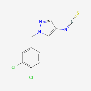 molecular formula C11H7Cl2N3S B3334805 1-(3,4-Dichloro-benzyl)-4-isothiocyanato-1H-pyrazole CAS No. 1004193-36-5