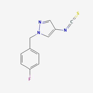 molecular formula C11H8FN3S B3334810 1-(4-Fluoro-benzyl)-4-isothiocyanato-1H-pyrazole CAS No. 1004193-48-9