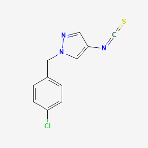 molecular formula C11H8ClN3S B3334826 1-(4-Chloro-benzyl)-4-isothiocyanato-1H-pyrazole CAS No. 1004193-52-5