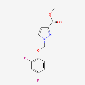 molecular formula C12H10F2N2O3 B3334831 methyl 1-[(2,4-difluorophenoxy)methyl]-1H-pyrazole-3-carboxylate CAS No. 1004193-81-0