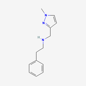 molecular formula C13H17N3 B3334863 N-[(1-methyl-1H-pyrazol-3-yl)methyl]-2-phenylethanamine CAS No. 1004194-27-7