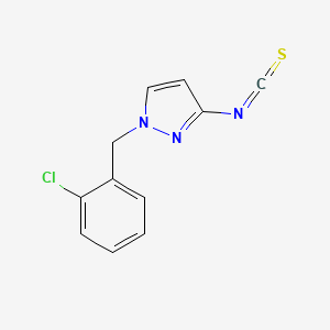 molecular formula C11H8ClN3S B3334875 1-(2-Chloro-benzyl)-3-isothiocyanato-1H-pyrazole CAS No. 1004194-44-8