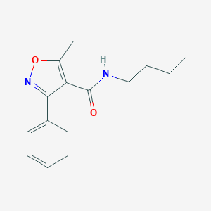 molecular formula C15H18N2O2 B333488 N-butyl-5-methyl-3-phenyl-4-isoxazolecarboxamide 
