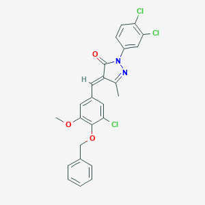 4-[4-(benzyloxy)-3-chloro-5-methoxybenzylidene]-2-(3,4-dichlorophenyl)-5-methyl-2,4-dihydro-3H-pyrazol-3-one