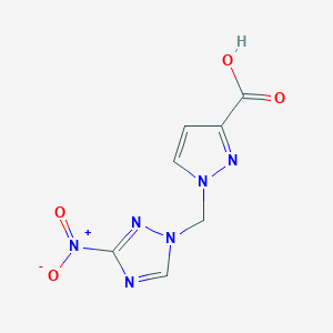 1-[(3-nitro-1H-1,2,4-triazol-1-yl)methyl]-1H-pyrazole-3-carboxylic acid