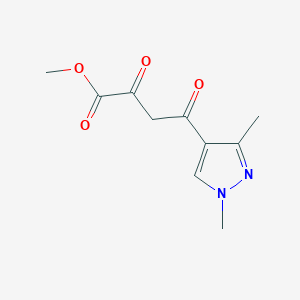 molecular formula C10H12N2O4 B3334951 methyl 4-(1,3-dimethyl-1H-pyrazol-4-yl)-2,4-dioxobutanoate CAS No. 1005591-81-0