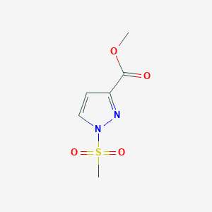 molecular formula C6H8N2O4S B3334971 methyl 1-(methylsulfonyl)-1H-pyrazole-3-carboxylate CAS No. 1005631-68-4