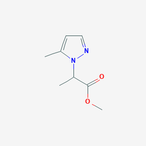 molecular formula C8H12N2O2 B3334981 methyl 2-(5-methyl-1H-pyrazol-1-yl)propanoate CAS No. 1005697-32-4