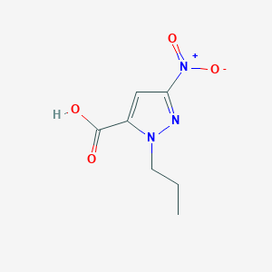 molecular formula C7H9N3O4 B3334991 3-nitro-1-propyl-1H-pyrazole-5-carboxylic acid CAS No. 1006950-66-8