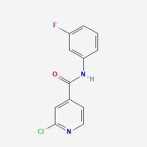 molecular formula C12H8ClFN2O B3335021 2-Chloro-N-(3-fluorophenyl)pyridine-4-carboxamide CAS No. 1019323-09-1