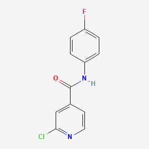 molecular formula C12H8ClFN2O B3335022 2-Chloro-N-(4-fluorophenyl)pyridine-4-carboxamide CAS No. 1019383-51-7