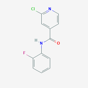 molecular formula C12H8ClFN2O B3335024 2-Chloro-N-(2-fluorophenyl)pyridine-4-carboxamide CAS No. 1019466-42-2