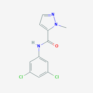 molecular formula C11H9Cl2N3O B333503 N-(3,5-dichlorophenyl)-1-methyl-1H-pyrazole-5-carboxamide 