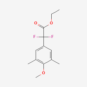 molecular formula C13H16F2O3 B3335055 Ethyl Difluoro-(4-methoxy-3,5-dimethylphenyl)-acetate CAS No. 1027514-03-9