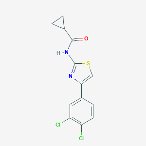 molecular formula C13H10Cl2N2OS B333506 N-[4-(3,4-dichlorophenyl)-1,3-thiazol-2-yl]cyclopropanecarboxamide 