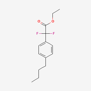 molecular formula C14H18F2O2 B3335061 Ethyl (4-Butylphenyl)difluoroacetate CAS No. 1027514-11-9