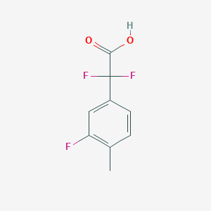 molecular formula C9H7F3O2 B3335067 2,2-Difluoro-2-(3-fluoro-4-methylphenyl)acetic acid CAS No. 1027514-20-0