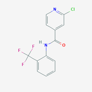 molecular formula C13H8ClF3N2O B3335108 2-chloro-N-(2-(trifluoromethyl)phenyl)isonicotinamide CAS No. 1040055-59-1