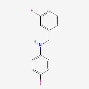 molecular formula C13H11FIN B3335116 N-(3-Fluorobenzyl)-4-iodoaniline CAS No. 1040064-37-6