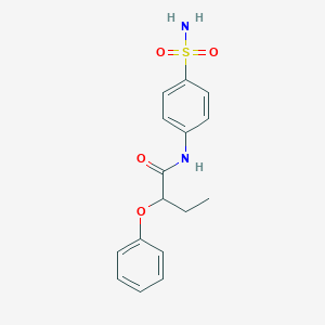 molecular formula C16H18N2O4S B333513 2-phenoxy-N-(4-sulfamoylphenyl)butanamide 