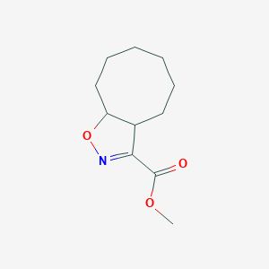 molecular formula C11H17NO3 B3335130 Methyl 3a,4,5,6,7,8,9,9a-octahydrocycloocta[d]isoxazole-3-carboxylate CAS No. 104149-57-7