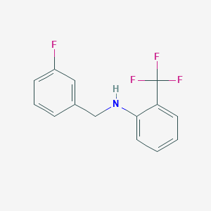 molecular formula C14H11F4N B3335139 N-(3-Fluorobenzyl)-2-(trifluoromethyl)aniline CAS No. 1042510-31-5