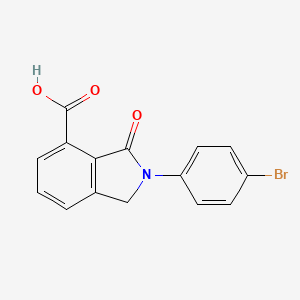 molecular formula C15H10BrNO3 B3335141 2-(4-Bromophenyl)-3-oxoisoindoline-4-carboxylic acid CAS No. 1048916-54-6