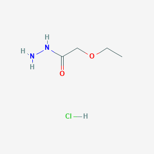 molecular formula C4H11ClN2O2 B3335146 2-Ethoxyacetohydrazide hydrochloride CAS No. 1049750-42-6