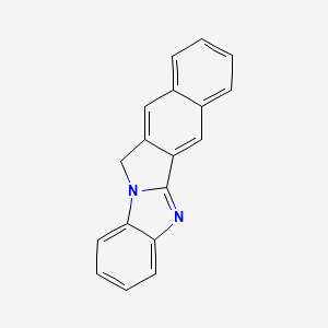 molecular formula C18H12N2 B3335161 12H-Benz[5,6]isoindolo[2,1-a]benzimidazole CAS No. 10561-93-0