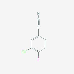 molecular formula C8H4ClF B3335172 3-Chloro-4-fluorophenylacetylene CAS No. 1057670-04-8