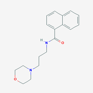 molecular formula C18H22N2O2 B333519 N-[3-(4-morpholinyl)propyl]-1-naphthamide 