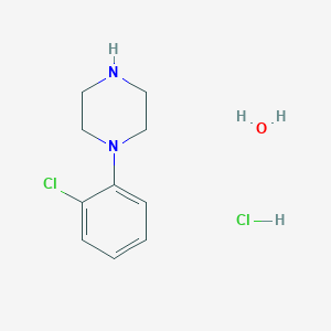 molecular formula C10H16Cl2N2O B3335195 1-(2-Chlorophenyl)piperazine hydrate hydrochloride CAS No. 1082699-15-7