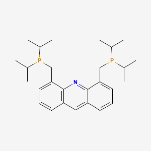 molecular formula C27H39NP2 B3335209 4,5-Bis-(di-i-propylphosphinomethyl)acridine CAS No. 1101230-28-7