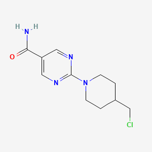 2-(4-Chloromethylpiperidin-1-YL)pyrimidine-5-carboxamide