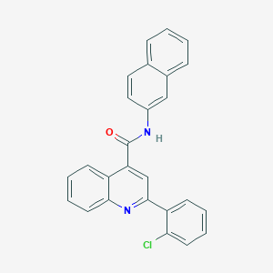 molecular formula C26H17ClN2O B333532 2-(2-chlorophenyl)-N-(2-naphthyl)-4-quinolinecarboxamide 