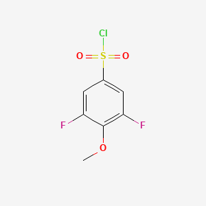 molecular formula C7H5ClF2O3S B3335327 3,5-Difluoro-4-methoxybenzene-1-sulfonyl chloride CAS No. 1178236-98-0