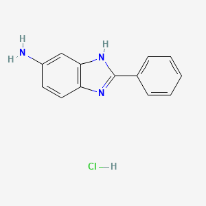 molecular formula C13H12ClN3 B3335332 2-Phenyl-1H-benzoimidazol-5-ylamine hydrochloride CAS No. 1185070-60-3