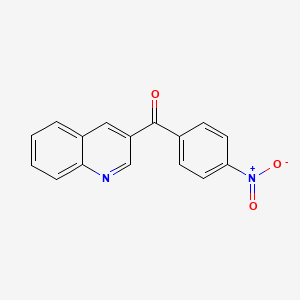 molecular formula C16H10N2O3 B3335359 3-(4-硝基苯甲酰基)喹啉 CAS No. 1187166-16-0