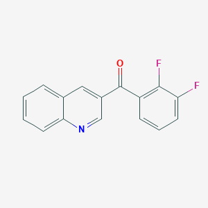 molecular formula C16H9F2NO B3335361 3-(2,3-二氟苯甲酰)喹啉 CAS No. 1187166-32-0