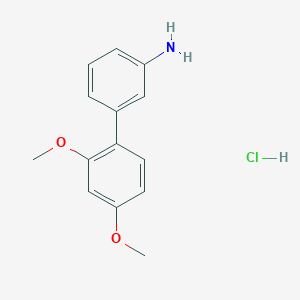 molecular formula C14H16ClNO2 B3335397 2',4'-Dimethoxy-biphenyl-3-ylamine hydrochloride CAS No. 1189425-56-6