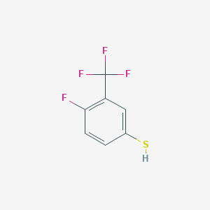 molecular formula C7H4F4S B3335417 4-Fluoro-3-trifluoromethylbenzenethiol CAS No. 1208075-20-0