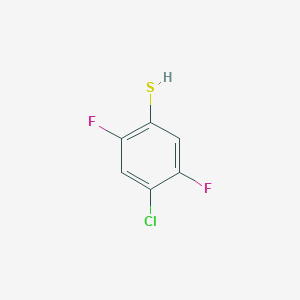 molecular formula C6H3ClF2S B3335441 4-Chloro-2,5-difluorobenzenethiol CAS No. 1208076-25-8