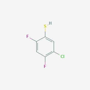 molecular formula C6H3ClF2S B3335445 5-Chloro-2,4-difluorobenzenethiol CAS No. 1208076-87-2