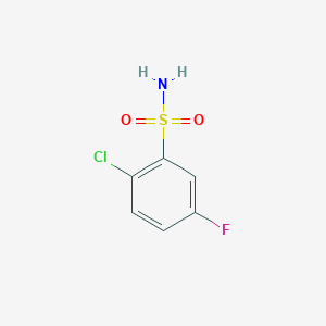 molecular formula C6H5ClFNO2S B3335448 2-Chloro-5-fluorobenzenesulfonamide CAS No. 1208077-16-0