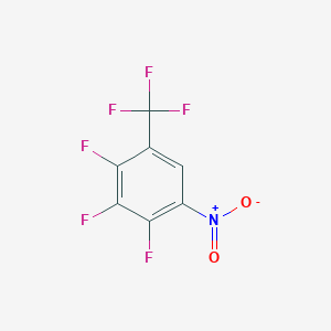 molecular formula C7HF6NO2 B3335494 5-Nitro-2,3,4-trifluorobenzotrifluoride CAS No. 123973-37-5