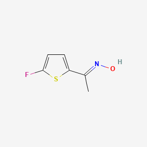 molecular formula C6H6FNOS B3335502 1-(5-氟噻吩-2-基)乙酮肟 CAS No. 1245782-60-8
