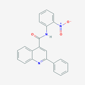 molecular formula C22H15N3O3 B333552 N-(2-nitrophenyl)-2-phenylquinoline-4-carboxamide CAS No. 88067-67-8