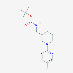 molecular formula C15H23FN4O2 B3335523 [1-(5-Fluoro-pyrimidin-2-yl)-piperidin-3-ylmethyl]-carbamic acid tert-butyl ester CAS No. 1261235-19-1